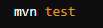 maven test command